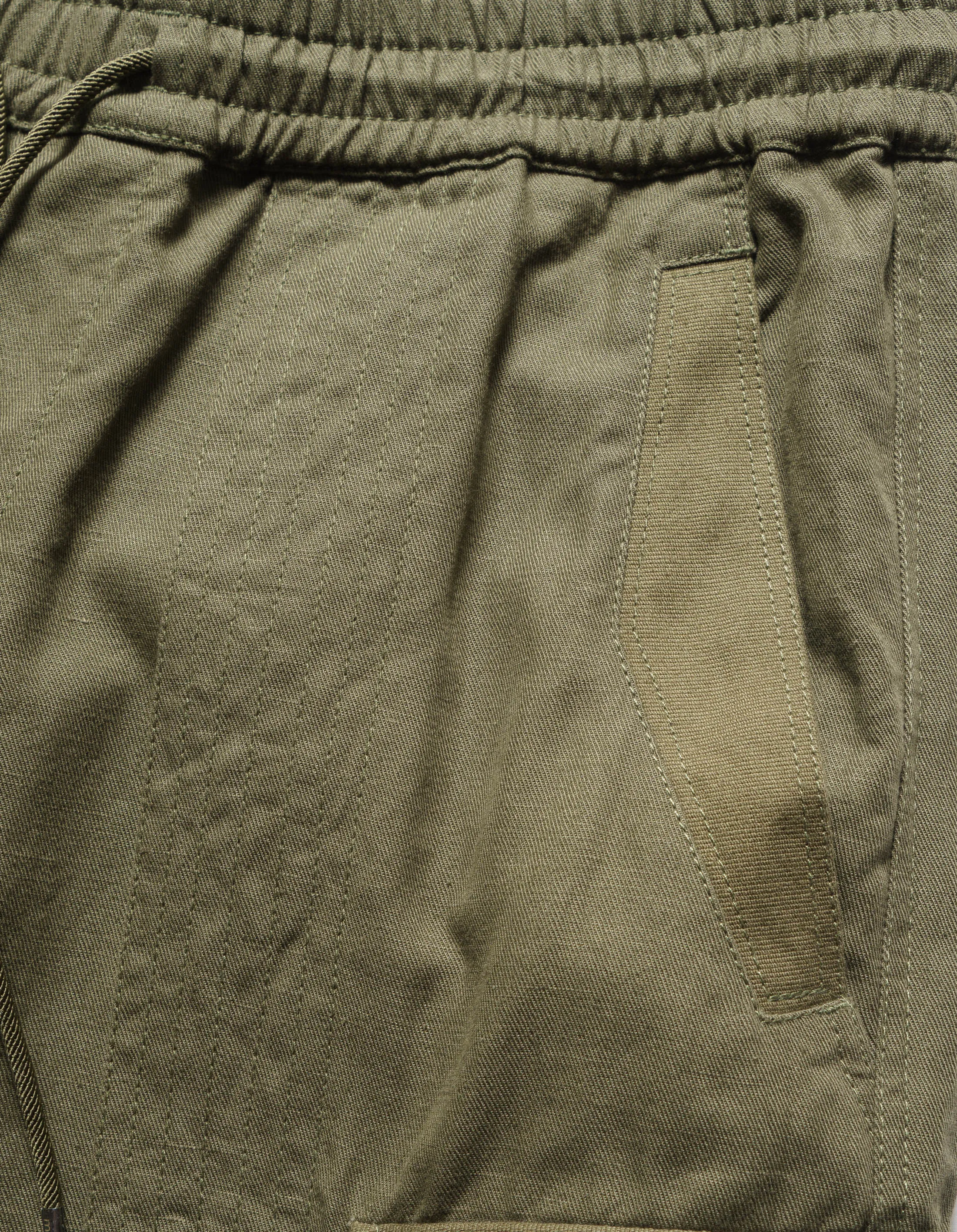 6052 M42 Hakama Cropped Track Pants Olive