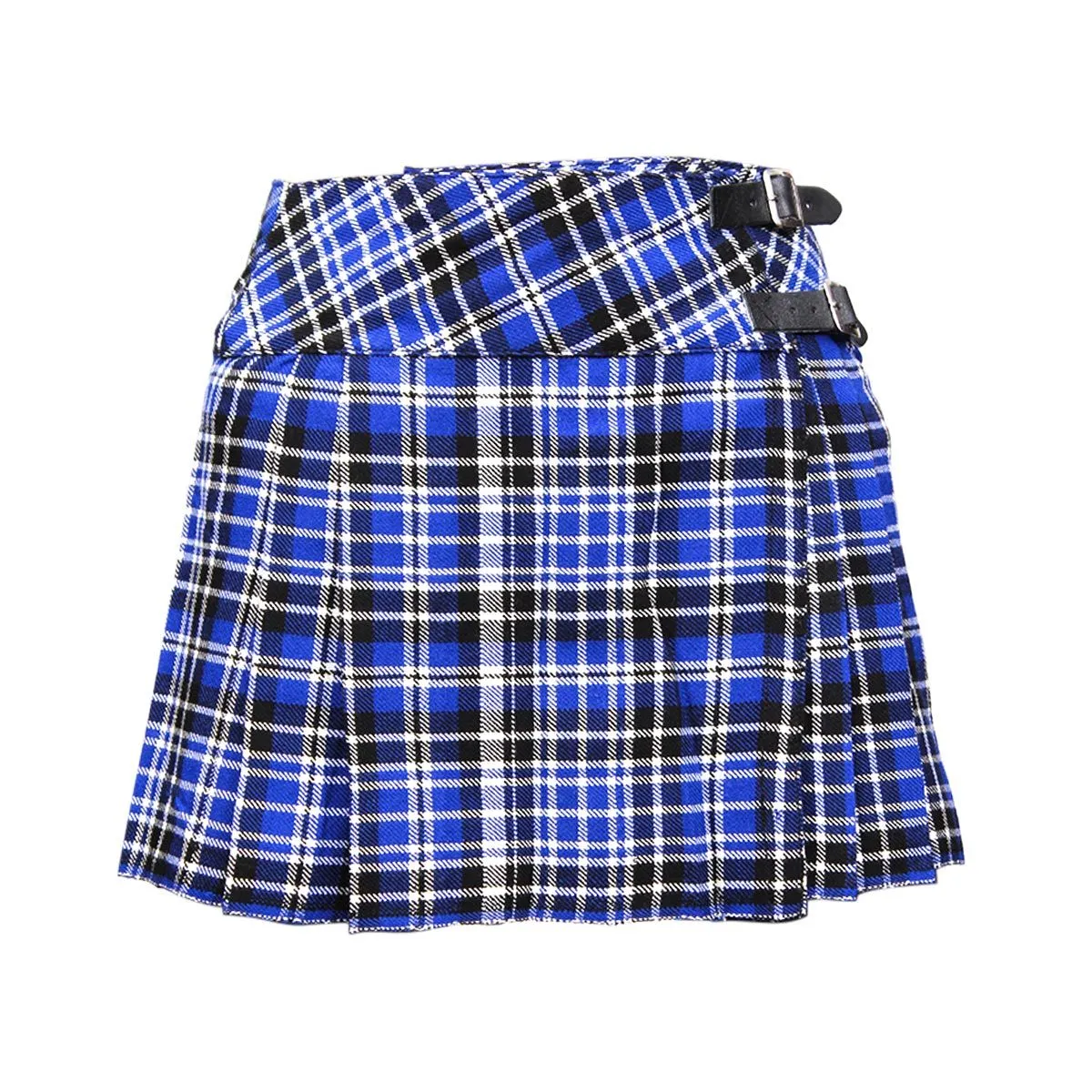 Acrylic Wool Ladies Tartan Billie Kilt Pleated