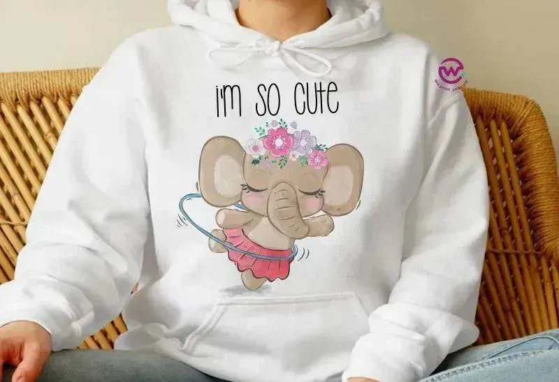 Adult Hoodies - Elephant