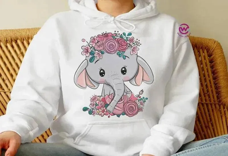 Adult Hoodies - Elephant