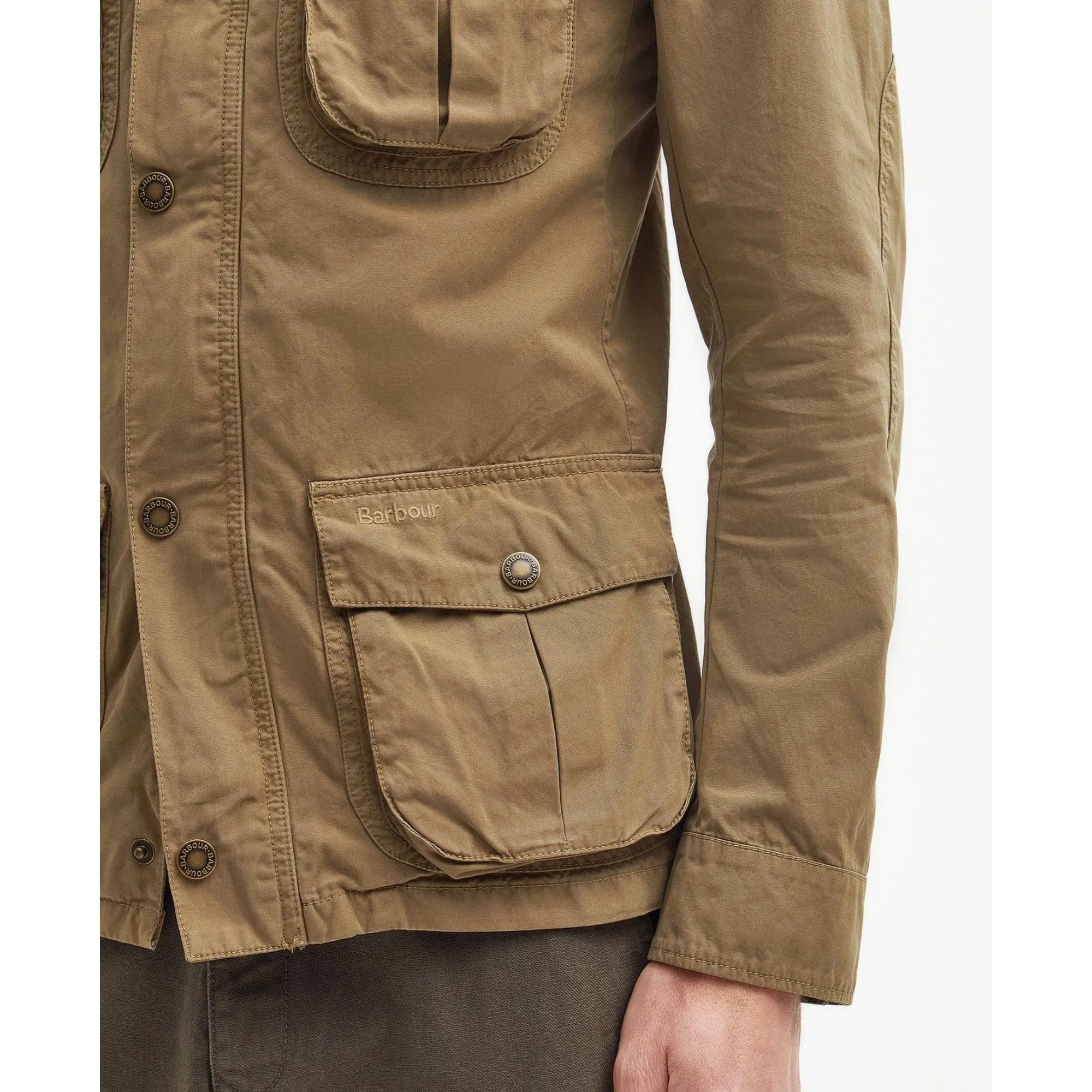 Barbour Corbridge Utility Jacket in Bleached Olive