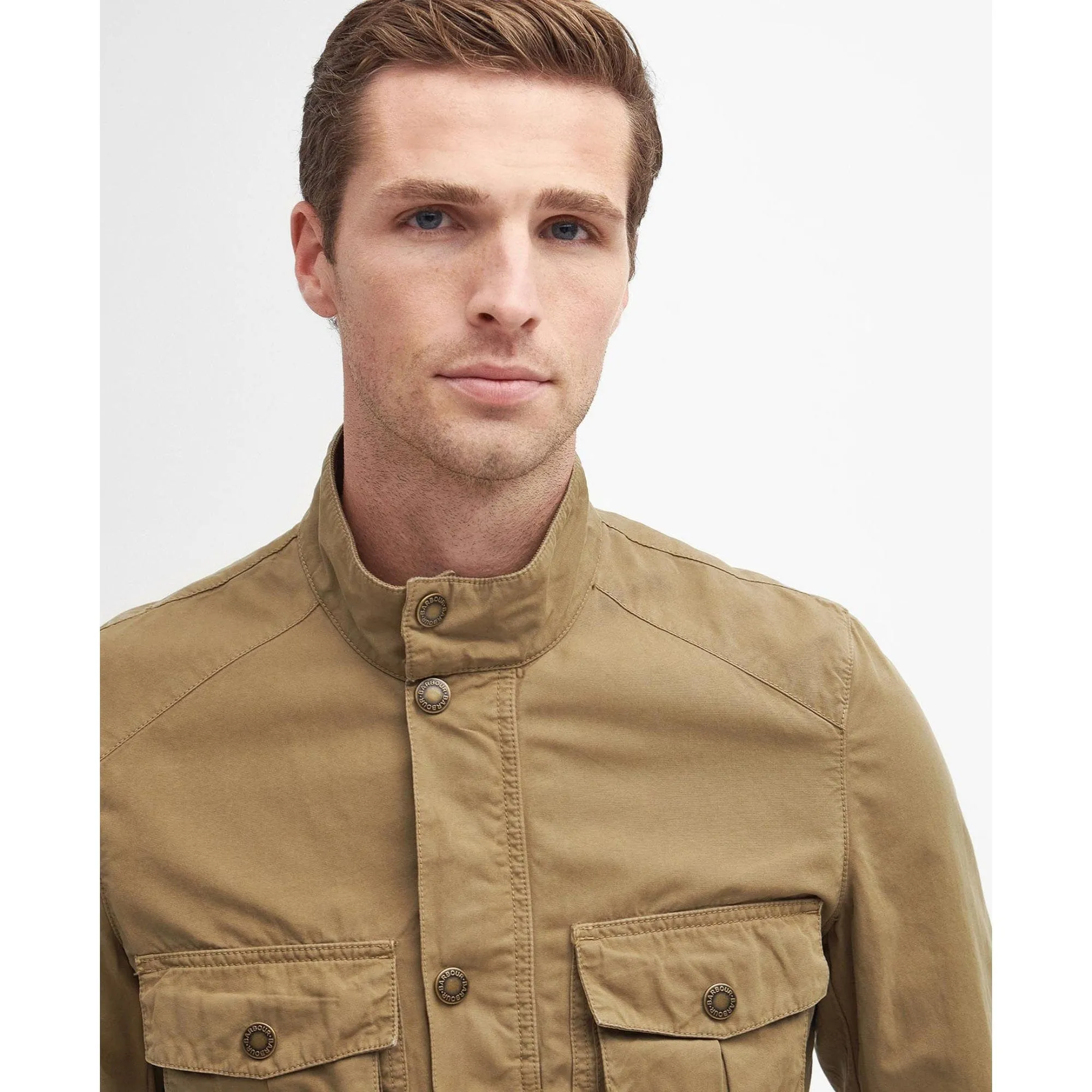 Barbour Corbridge Utility Jacket in Bleached Olive