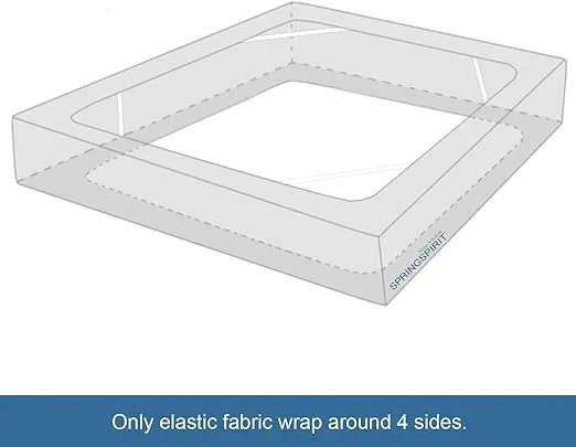 Box Spring Cover with Smooth and Elastic Woven Material, Queen Size, Wrinkle & Fading Resistant & Dustproof, Brown