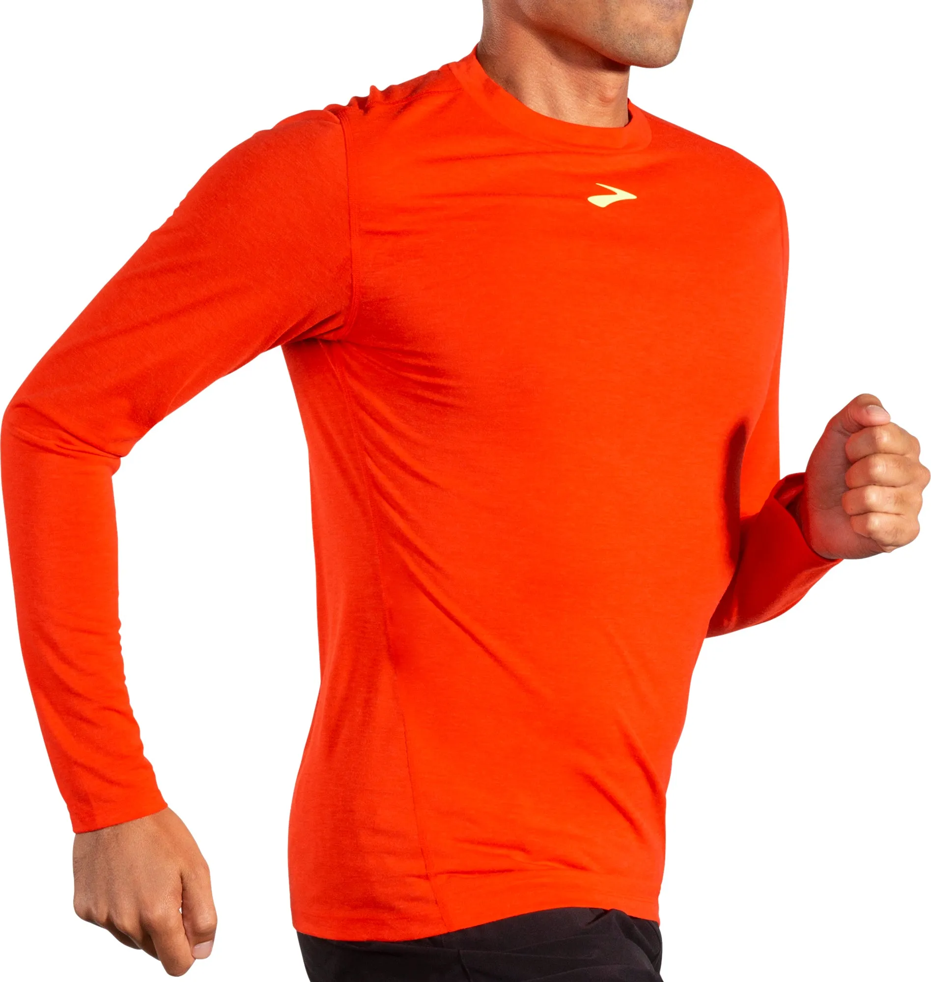 Brooks High Point Long Sleeve Mens Running Top - Red