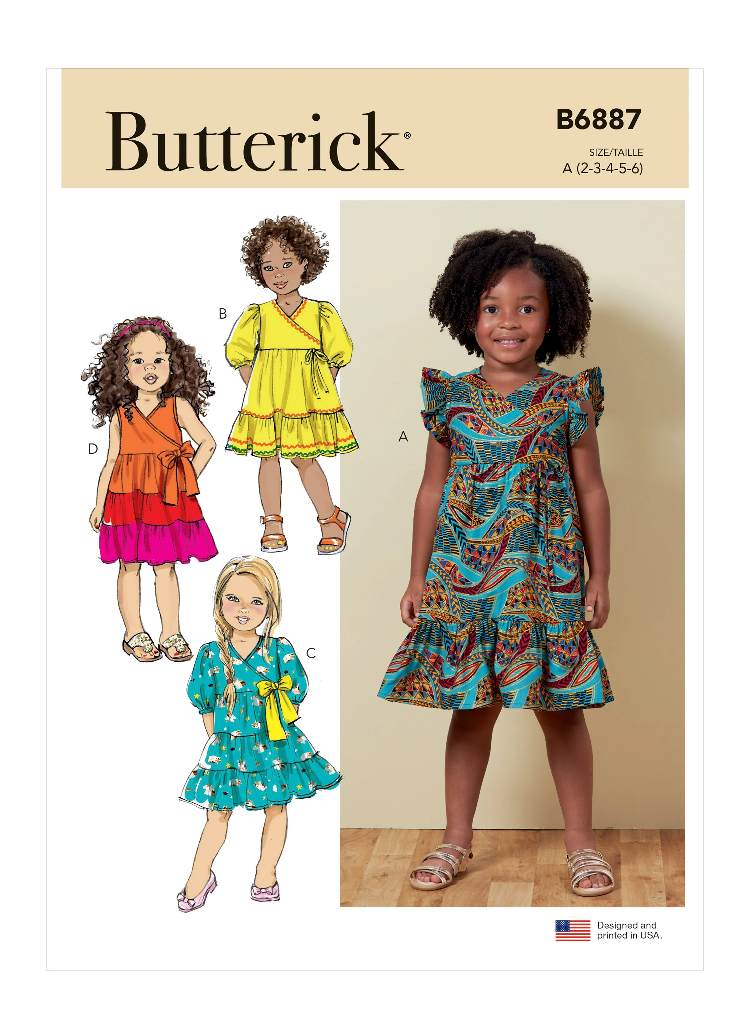 Butterick Pattern B6887 Children's Dress