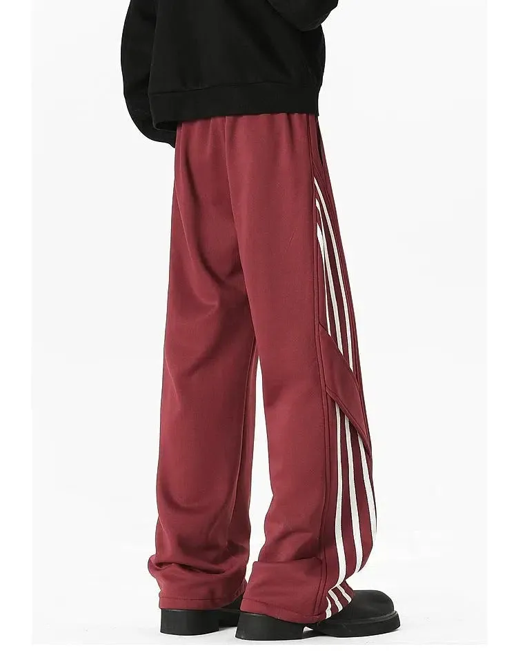 Casual Drawstring Striped Pants