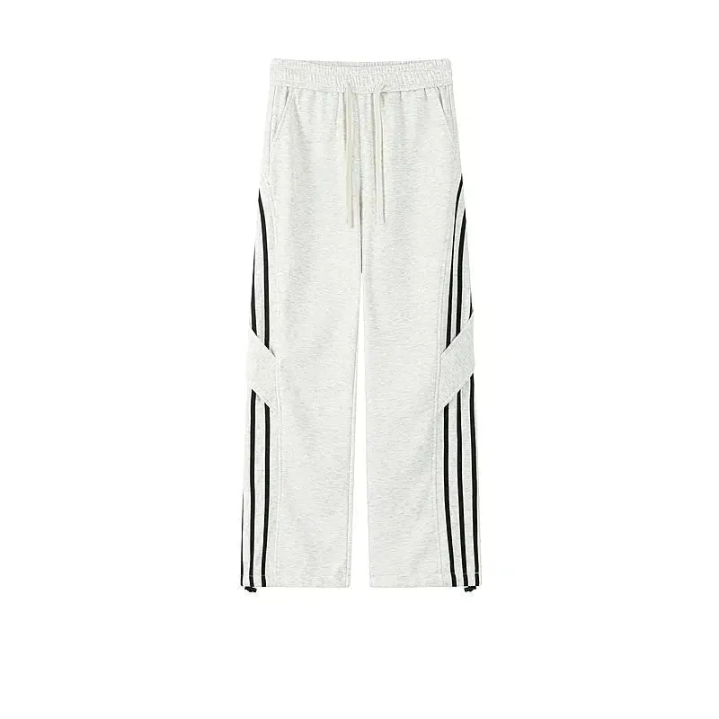 Casual Drawstring Striped Pants