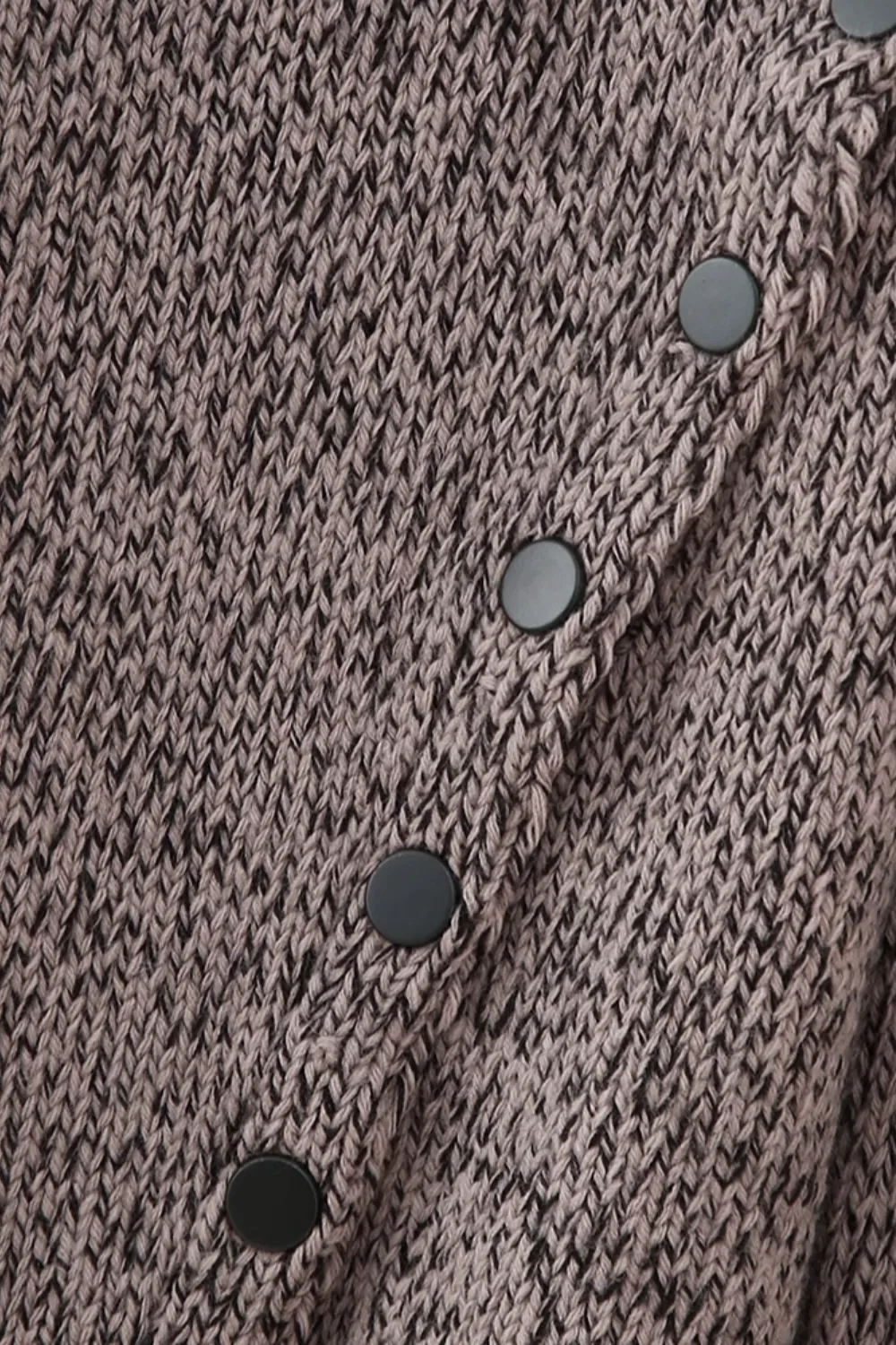 'Dawn' Asymmetrical Button Knitted Sweater