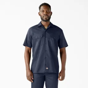 Dickies Men's Short Sleeve Work Shirt_Navy