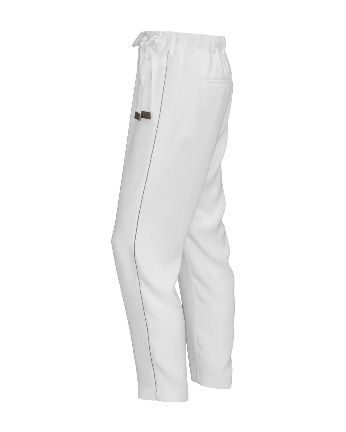 Drawstring Crepe Pants