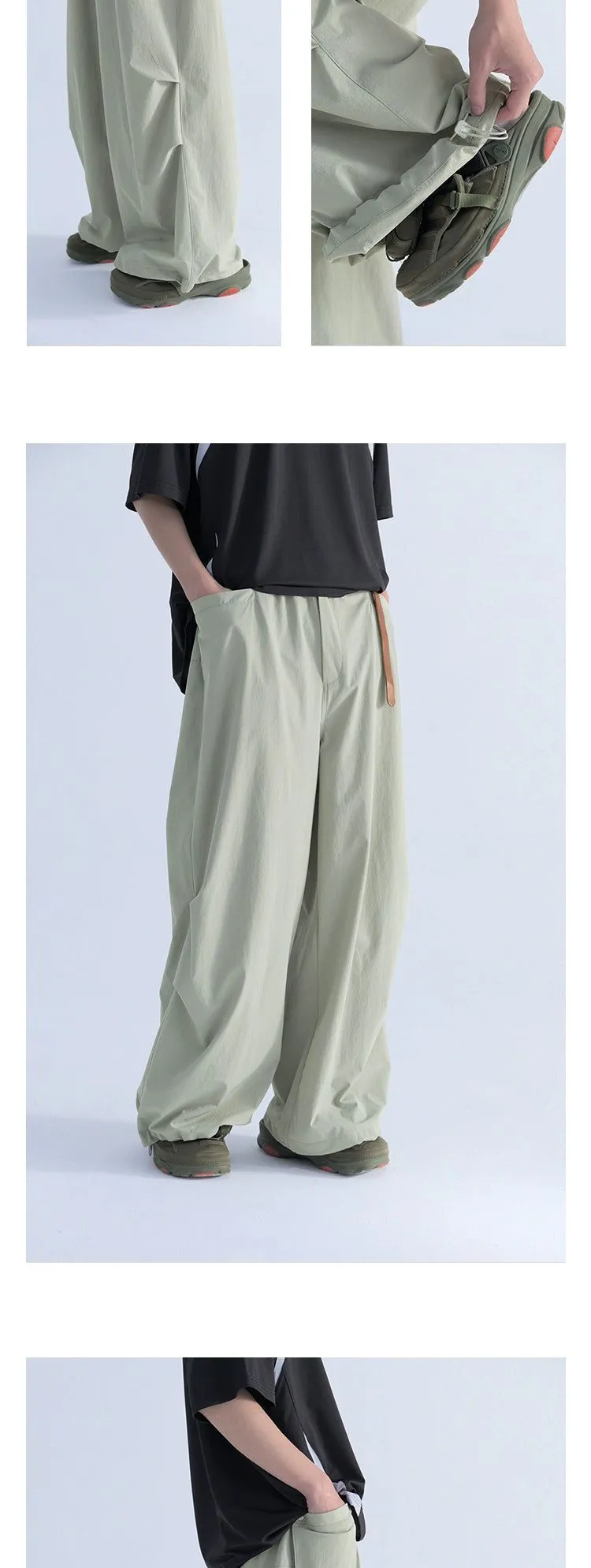 Drawstring Drapey Track Pants