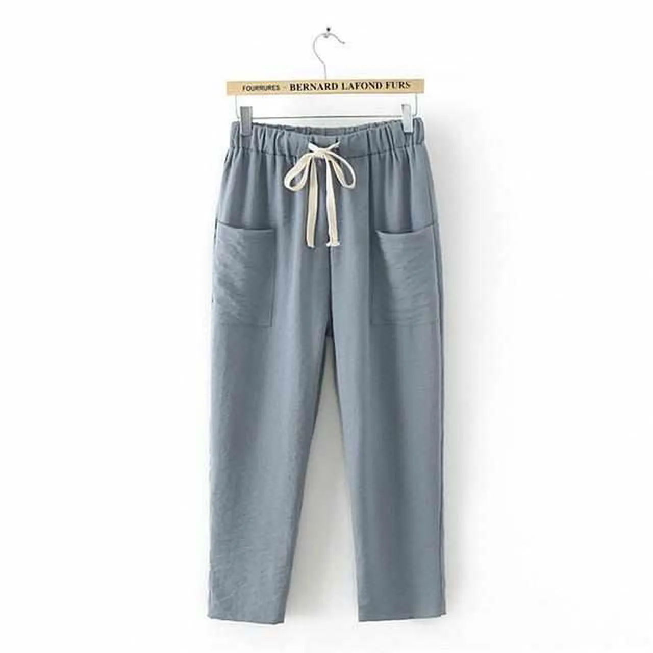 Drawstring solid Peg Pants