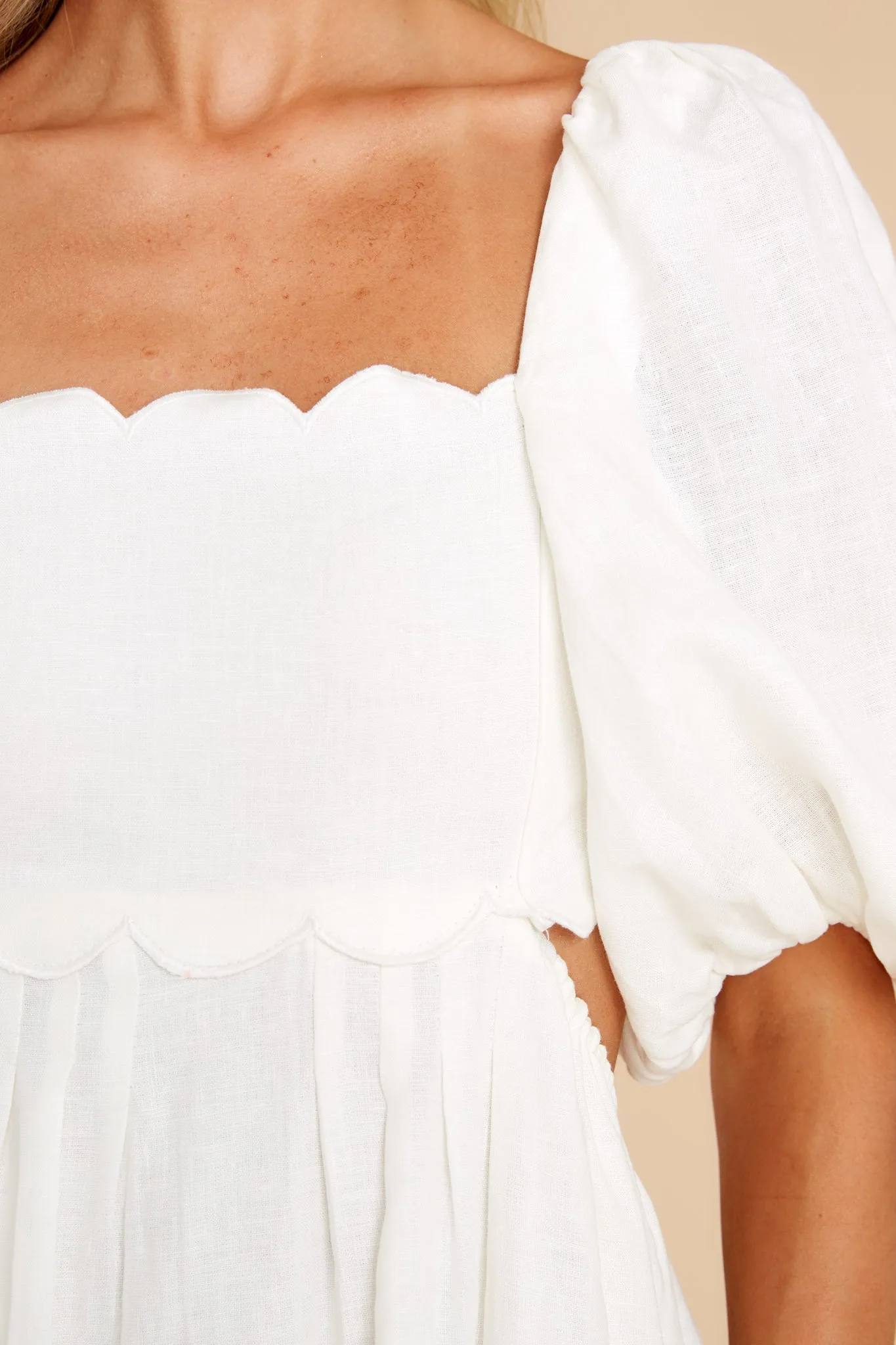 Endless Romance White Midi Dress