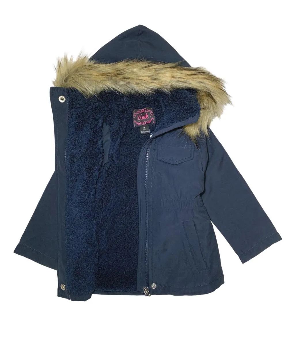 Girl's Sherpa Lined Utility Coat