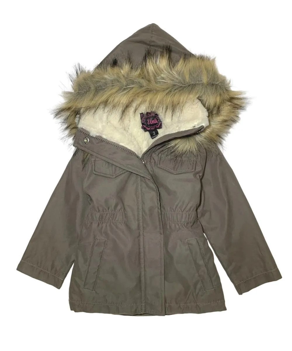 Girl's Sherpa Lined Utility Coat