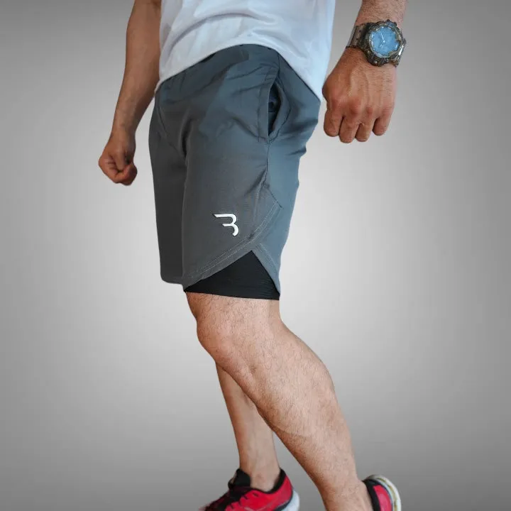 Grey Compression Shorts