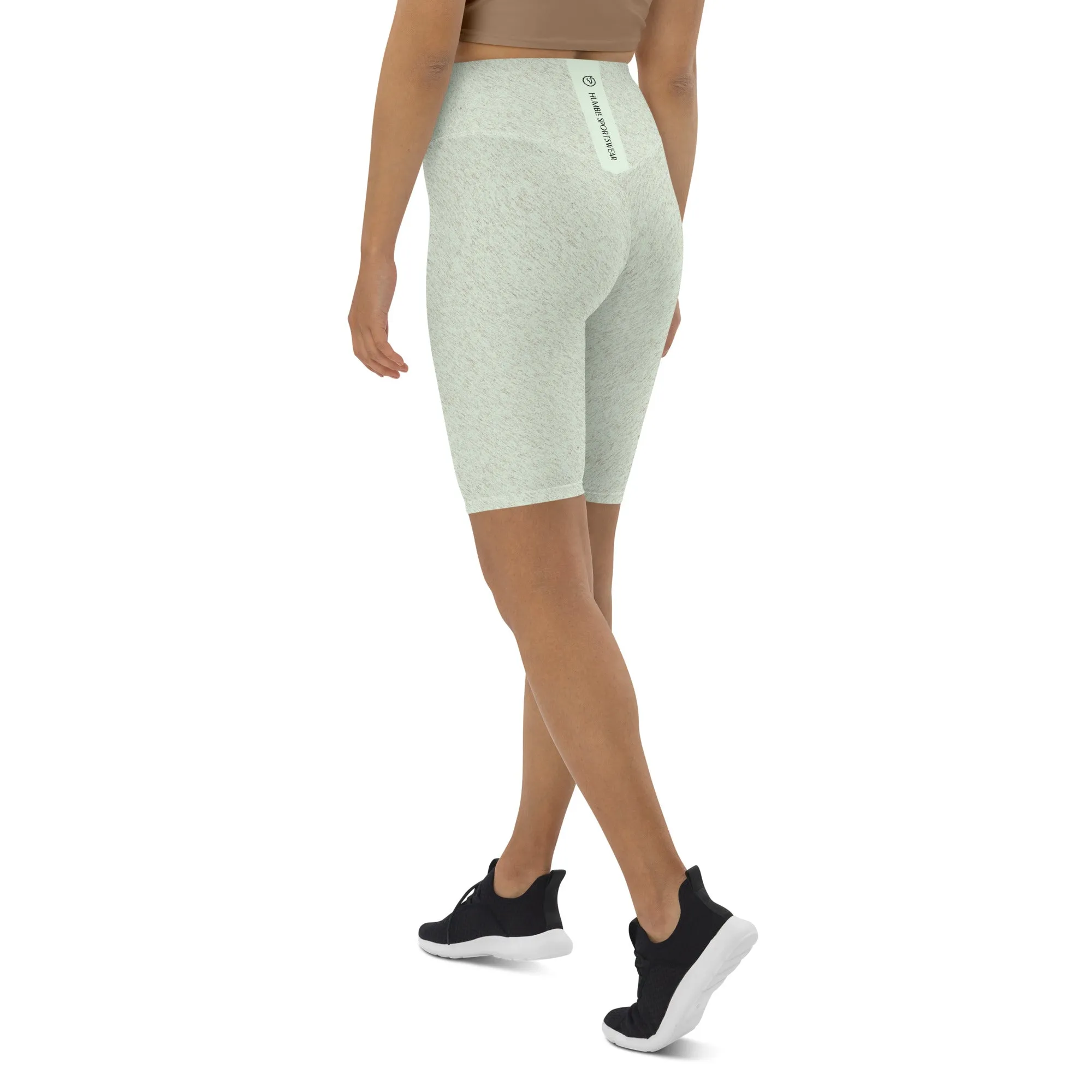 Humble Sportswear™ Honeydew Green High Waist Shorts