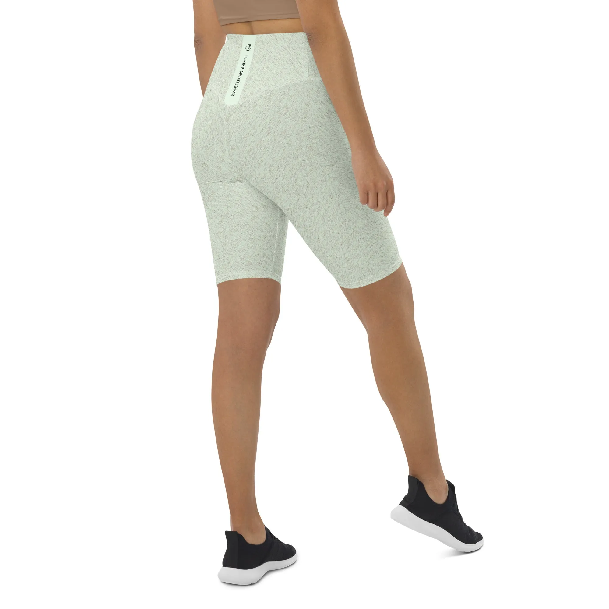 Humble Sportswear™ Honeydew Green High Waist Shorts