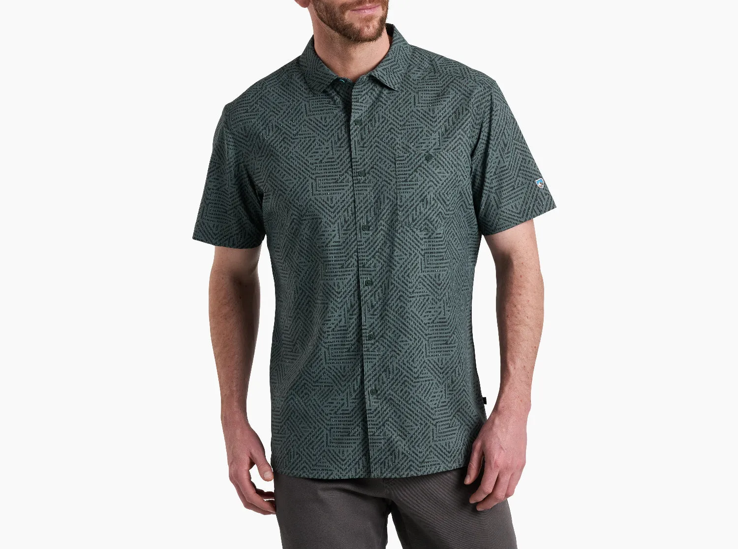 KÜHL Men's Persuadr UPF-50 Button-Down Short Sleeve Shirt