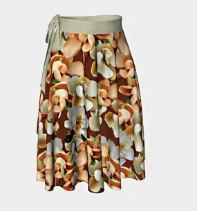 Magnolia Blooms Wrap Skirt