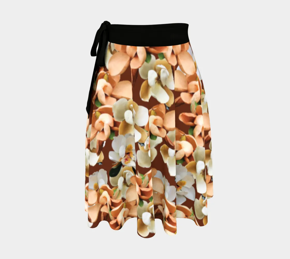 Magnolia Blooms Wrap Skirt