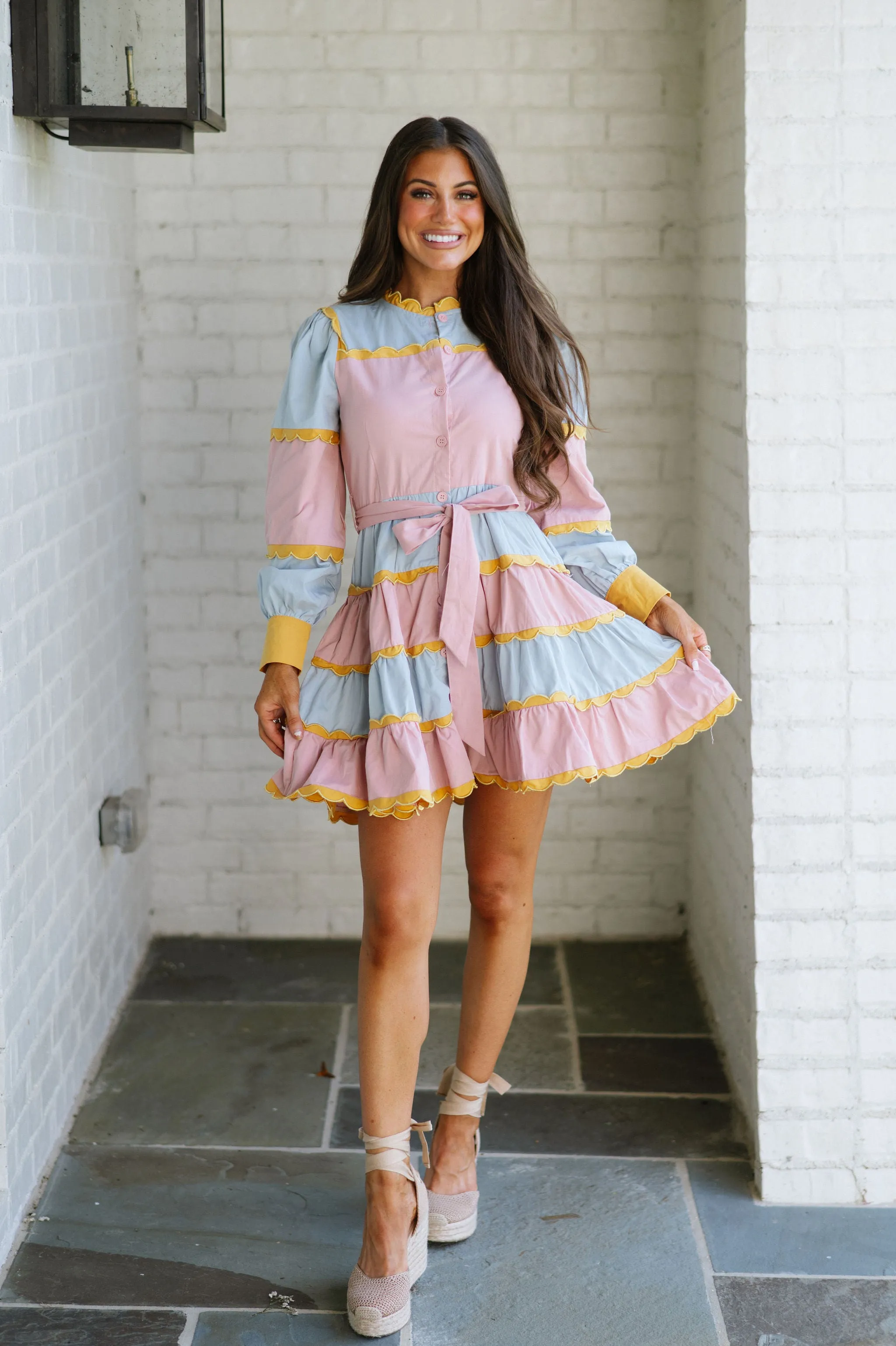 Maisy Multi Tiered Tie Dress