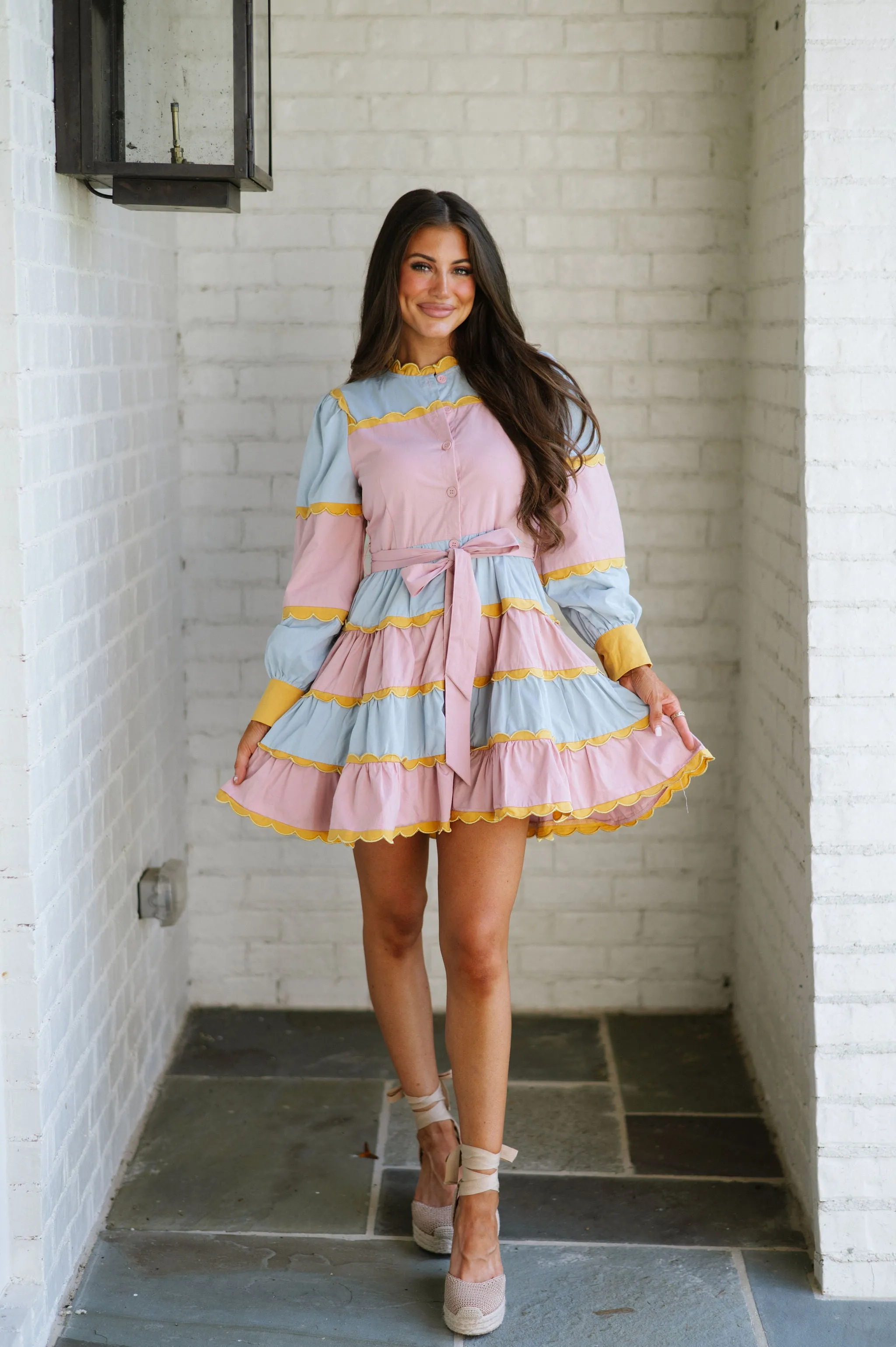 Maisy Multi Tiered Tie Dress