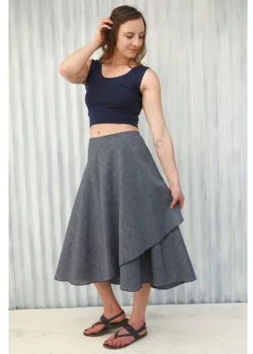 Midnight Tennessee Wrap Skirt