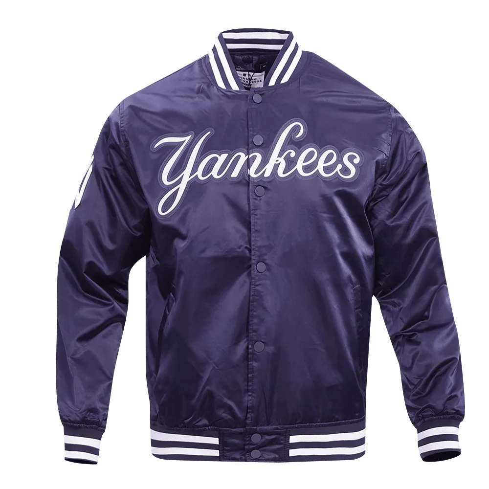 MLB NEW YORK YANKEES WORDMARK MEN'S TRACK JACKETS (MIDNIGHT NAVY)