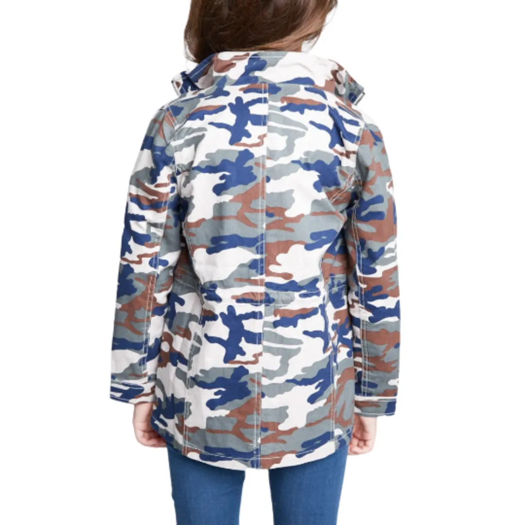 Navy Mix Camo Girl's Jacket