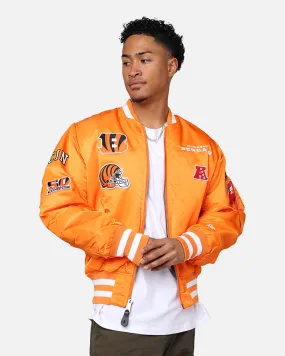 New Era X Alpha Series X NFL Cincinnati Bengals MA-1 Bomber Jacket Orange/Black