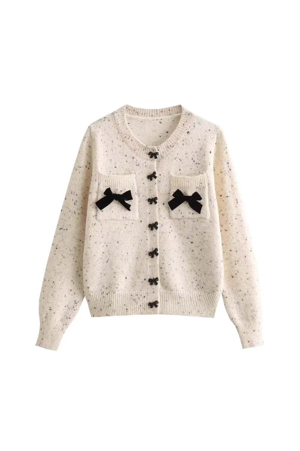 'Olivia' Bow Embellished Knitted Cardigan (3 Colors)