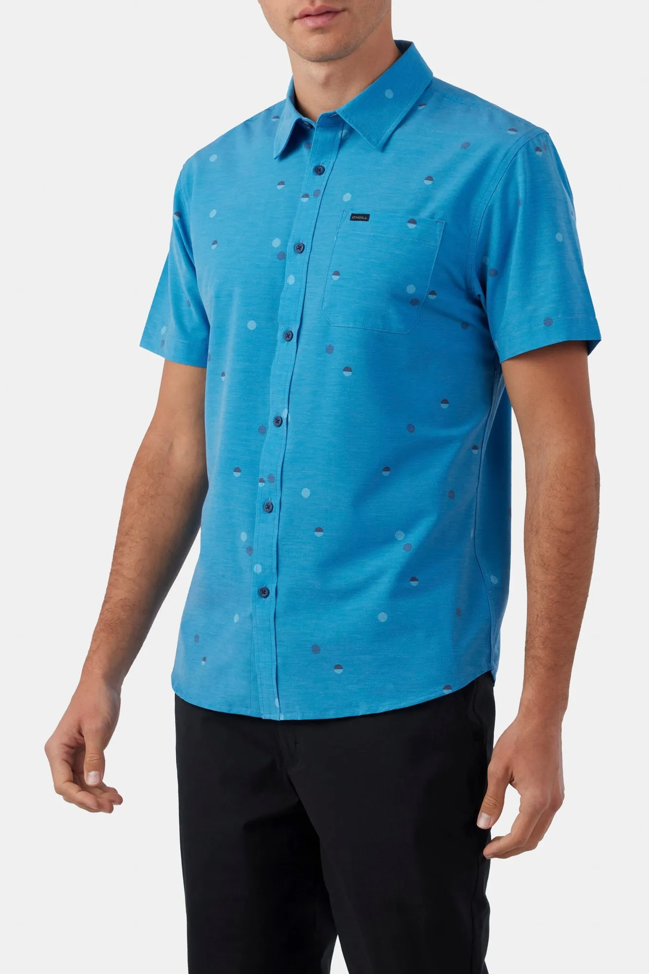 O'Neill Trvlr UPF Traverse Standard S/S Shirt-Mdt Blue