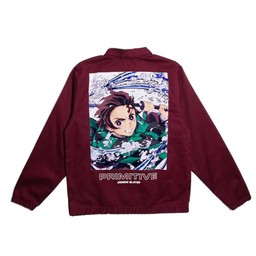 Primitive x Demon Slayer Tanjiro Utility Jacket - Burgundy