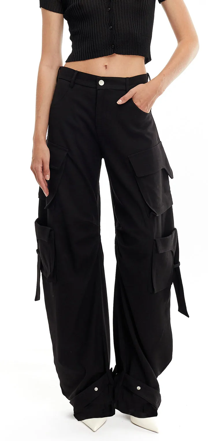 Rae Cargo Pants - Black