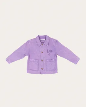 Riley Jacket Organic Cotton Denim Purple