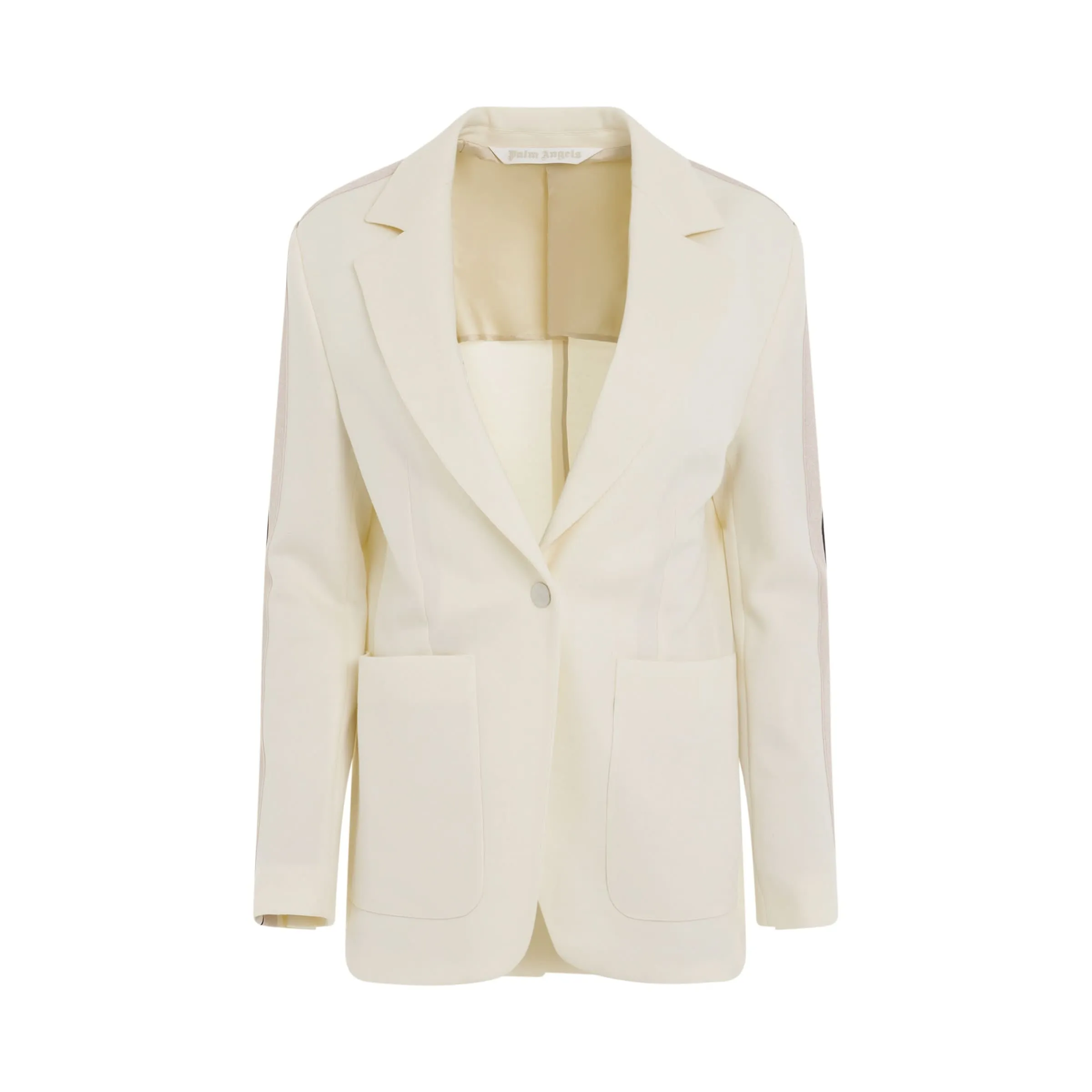 Track Blazer in Butter/Off White