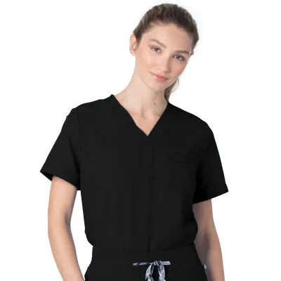 Urbane Icon Women's 1-Pocket V-Neck Scrub Top 9634