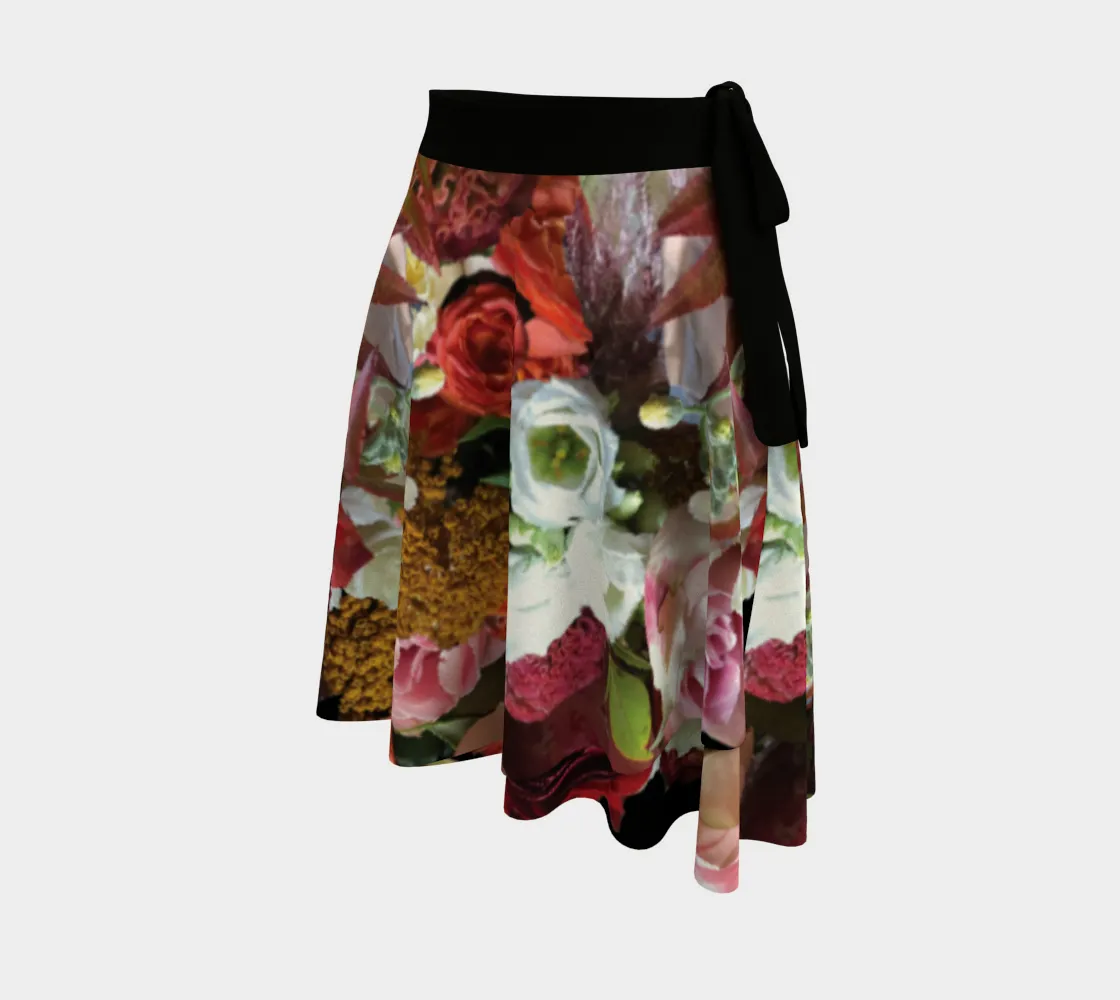 Wedding Flowers Wrap Skirt