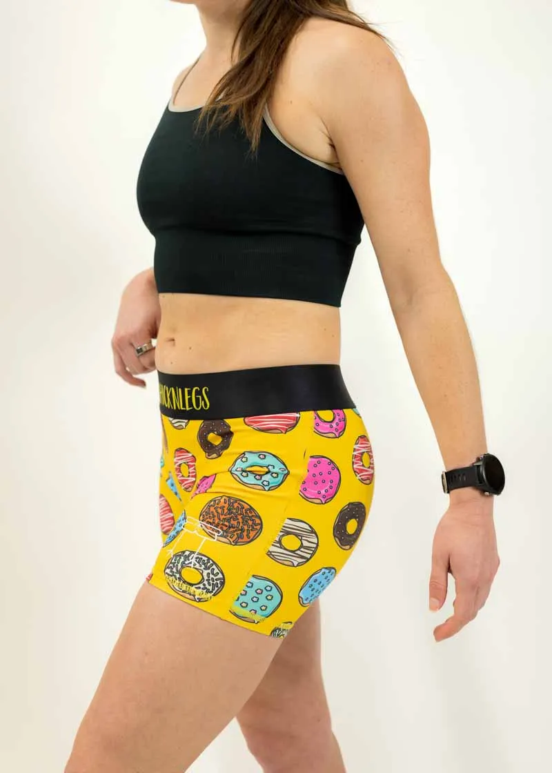 Women's Salty Donuts 3" Race Compression Shorts