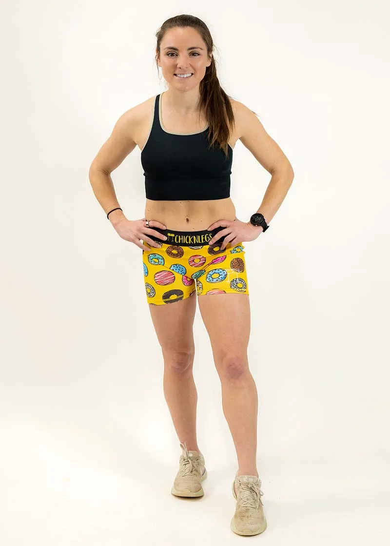 Women's Salty Donuts 3" Race Compression Shorts