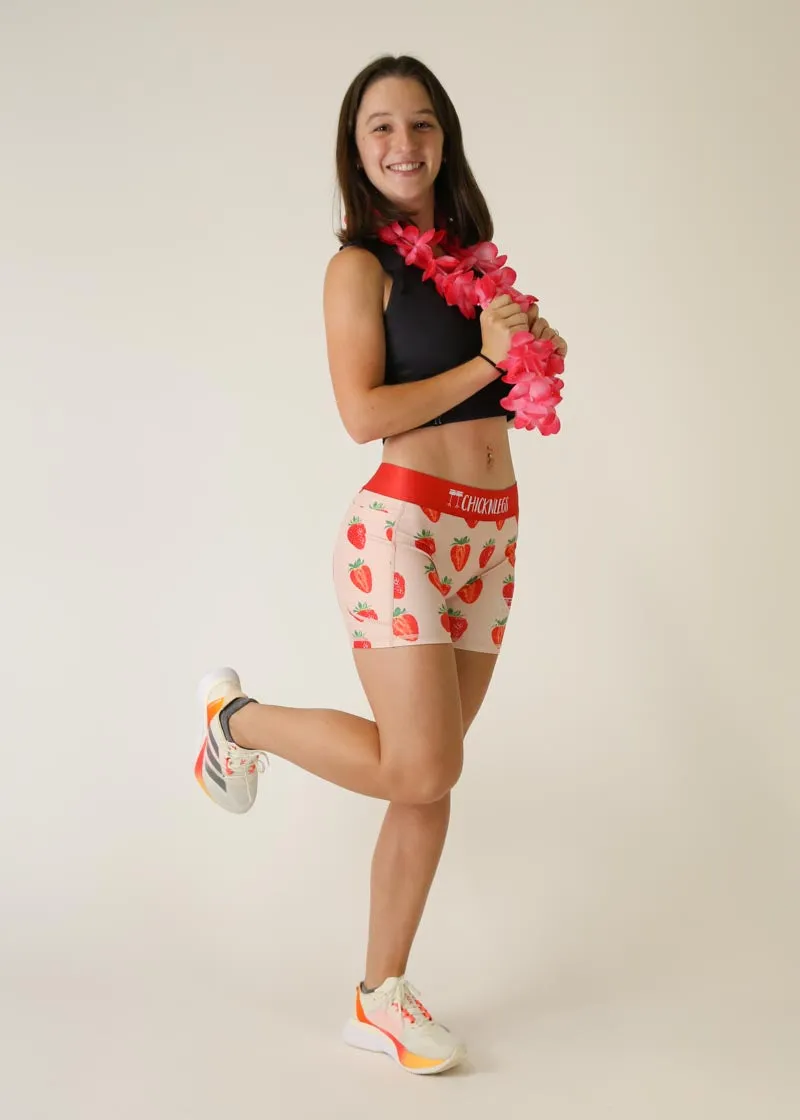 Women's Strawberry Szn 3" Compression Shorts